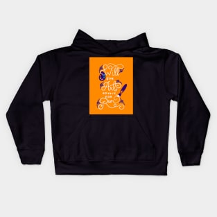 Will Give Art Advice for Rum Lettering Illustration Kids Hoodie